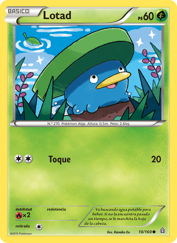 Lotad, carta 10 de Duelos Primigenios