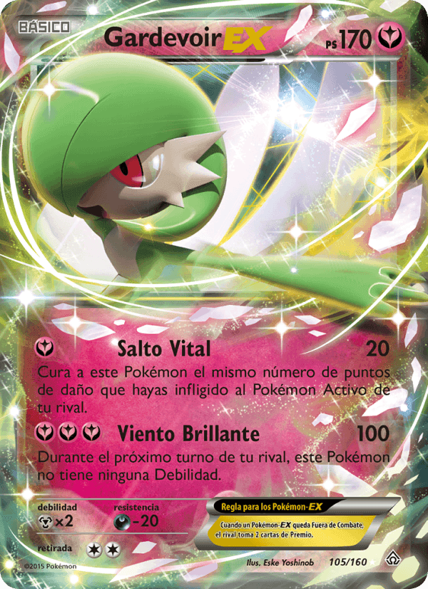 Gardevoir EX, carte 105 de Duelos Primigenios