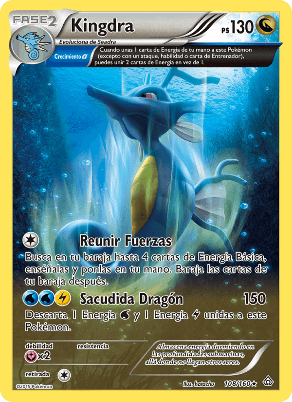 Kingdra, carta 108 de Duelos Primigenios