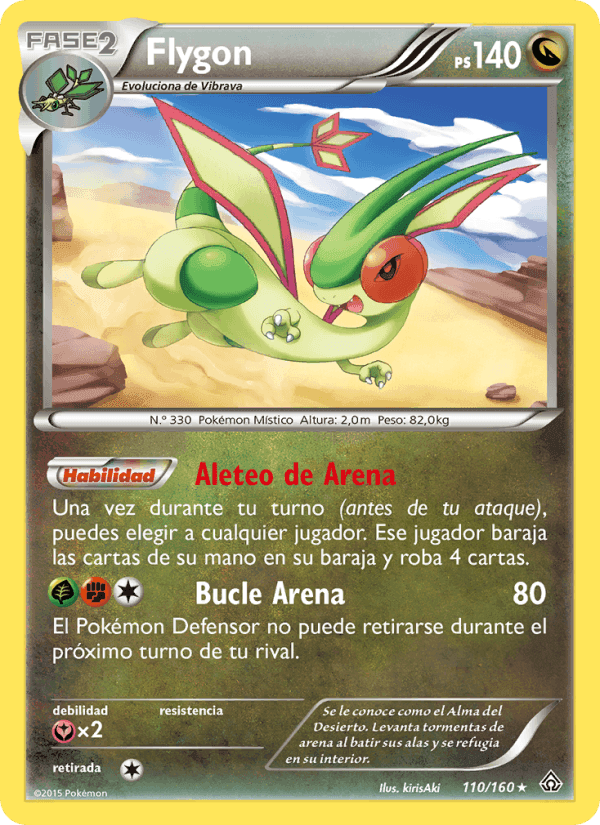 Flygon, carta 110 de Duelos Primigenios