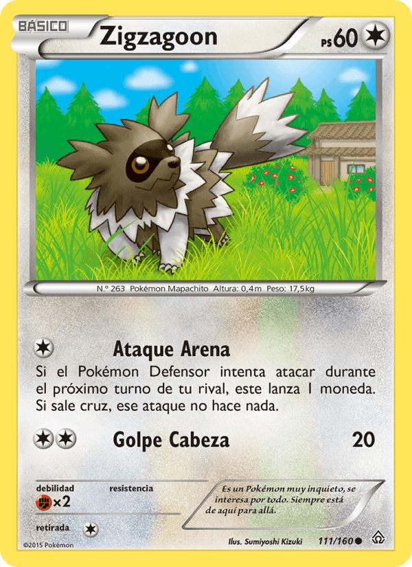 Zigzagoon, carta 111 de Duelos Primigenios