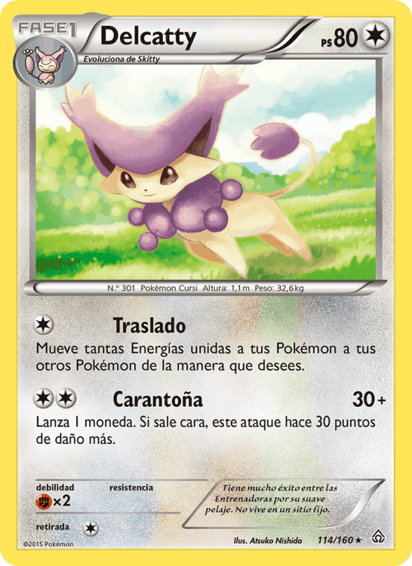 Delcatty, carta 114 de Duelos Primigenios