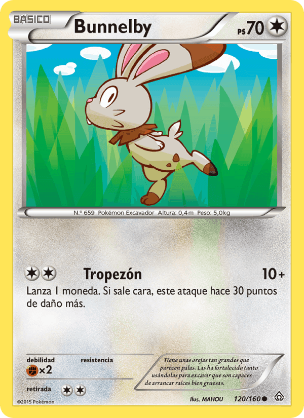 Bunnelby, carta 120 de Duelos Primigenios
