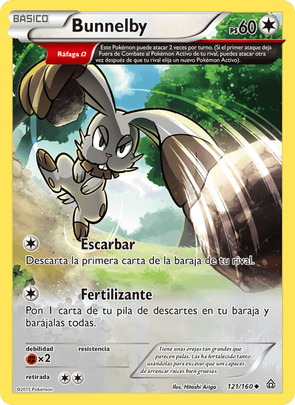 Bunnelby, carta 121 de Duelos Primigenios
