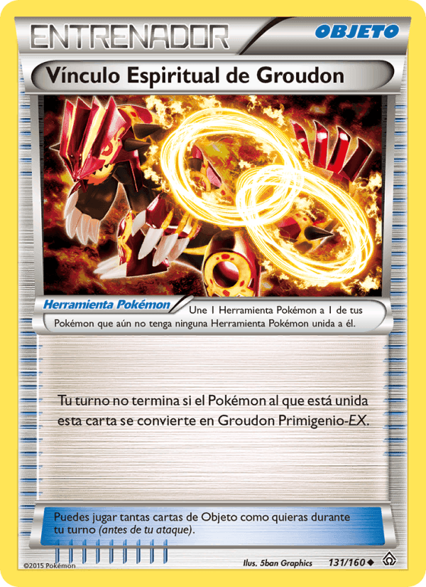 Vínculo Espiritual de Groudon, card 131 from Duelos Primigenios