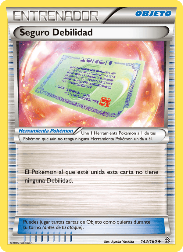 Seguro Debilidad, carta 142 de Duelos Primigenios