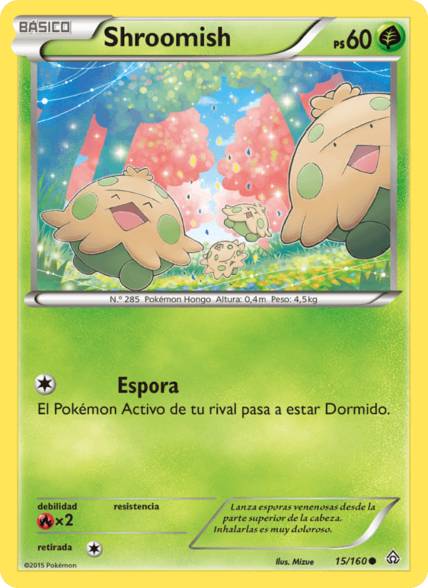 Shroomish, carta 15 de Duelos Primigenios