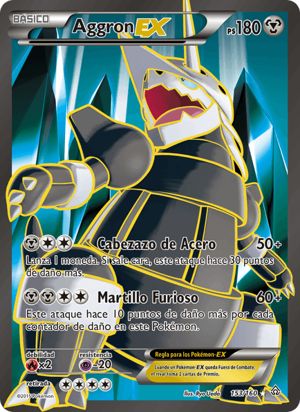 Aggron EX, carta 153 de Duelos Primigenios