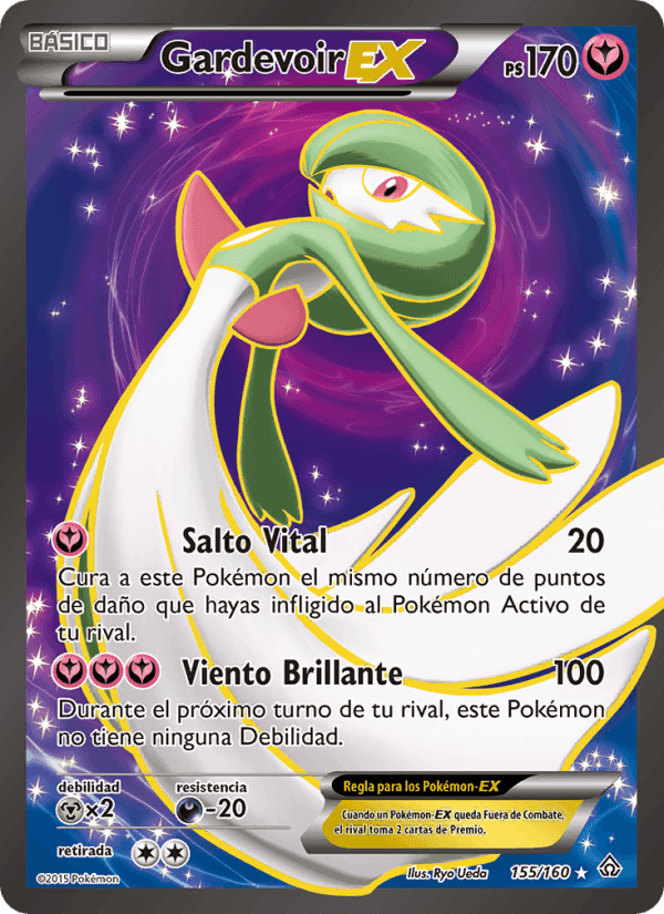 Gardevoir EX, card 155 from Duelos Primigenios