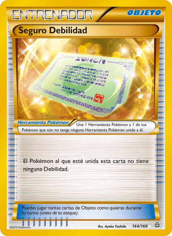 Seguro Debilidad, card 164 from Duelos Primigenios