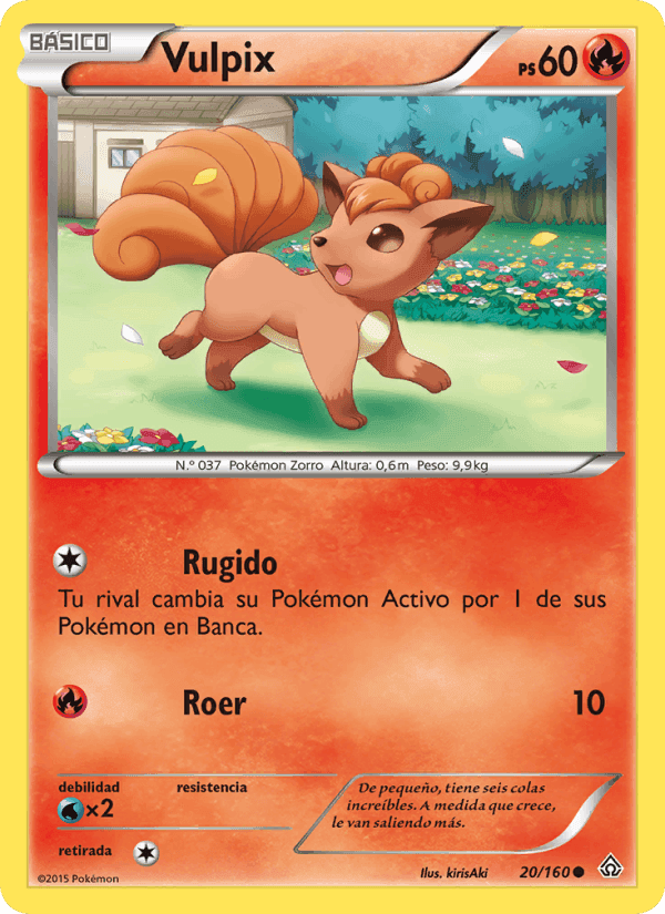 Vulpix, carta 20 de Duelos Primigenios