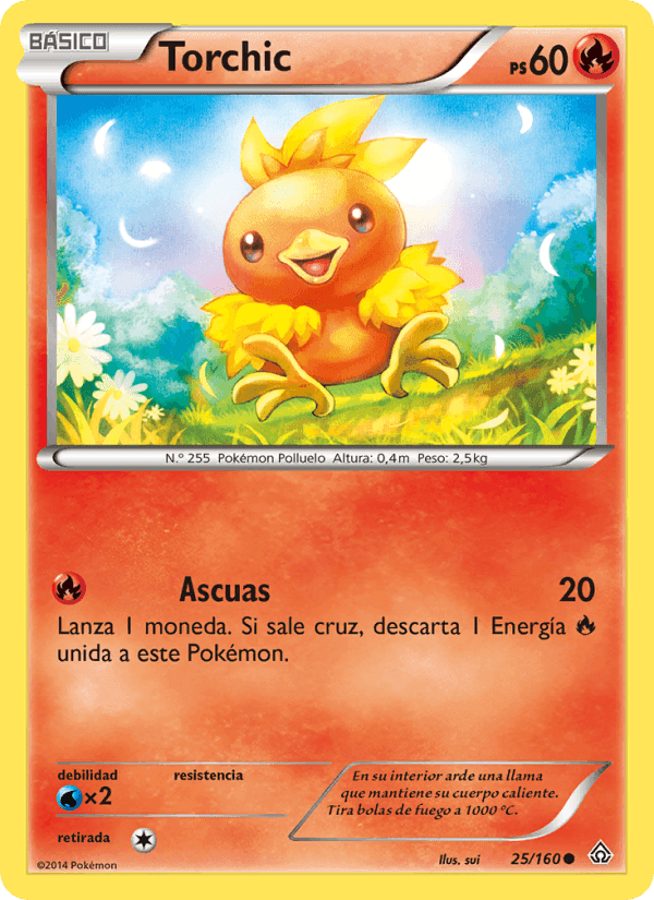 Torchic, carta 25 de Duelos Primigenios
