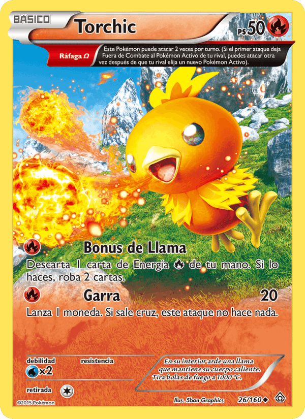 Torchic, carta 26 de Duelos Primigenios