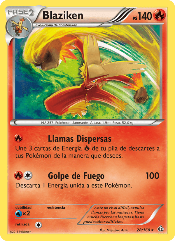 Blaziken, carta 28 de Duelos Primigenios