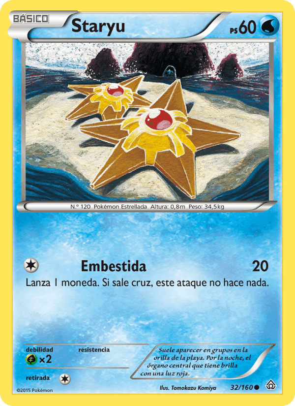 Staryu, carta 32 de Duelos Primigenios