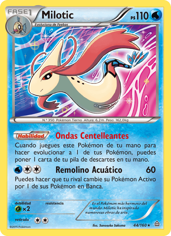 Milotic, carta 44 de Duelos Primigenios