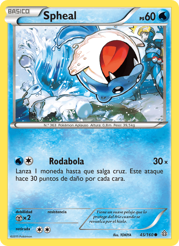 Spheal, card 45 from Duelos Primigenios