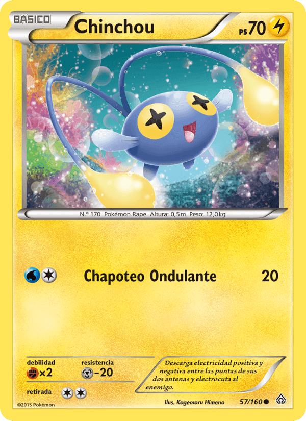 Chinchou, carta 57 de Duelos Primigenios