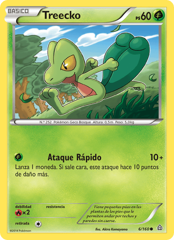 Treecko, carta 6 de Duelos Primigenios