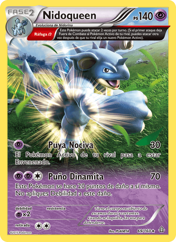 Nidoqueen, carta 69 de Duelos Primigenios