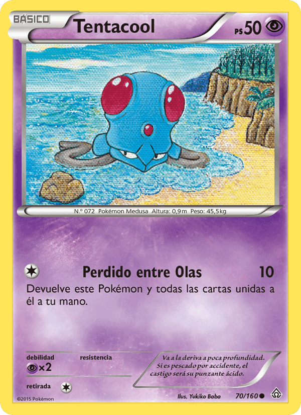 Tentacool, card 70 from Duelos Primigenios
