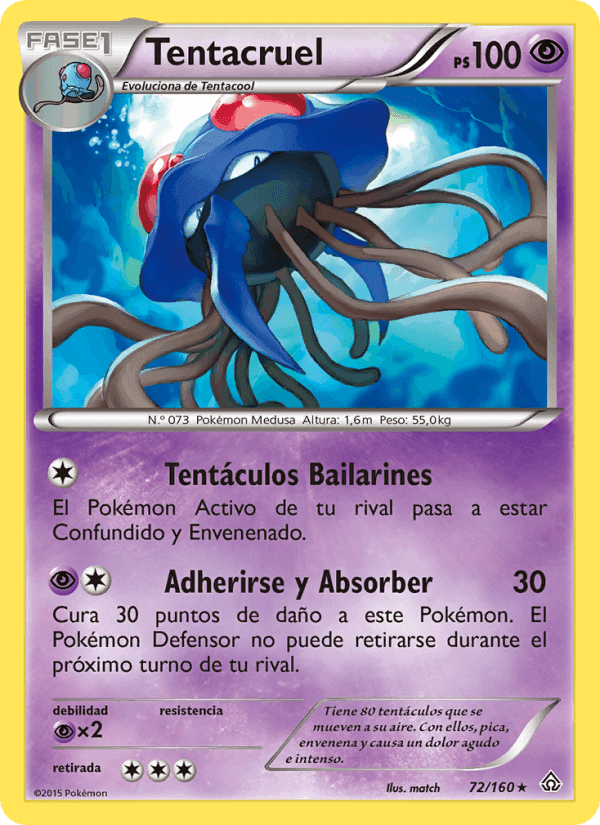 Tentacruel, carta 72 de Duelos Primigenios