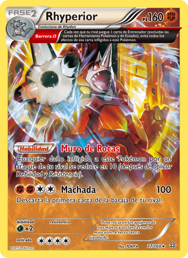 Rhyperior, card 77 from Duelos Primigenios