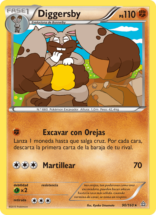 Diggersby, card 90 from Duelos Primigenios
