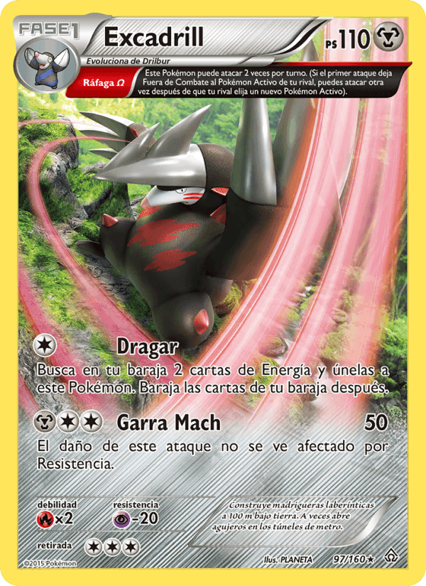 Excadrill, carta 97 de Duelos Primigenios