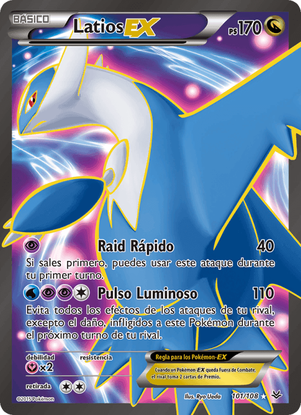 Latios EX, carta 101 de Cielos Rugientes