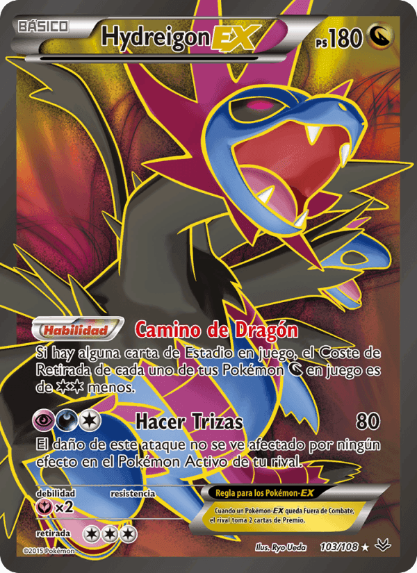 Hydreigon EX, carta 103 de Cielos Rugientes