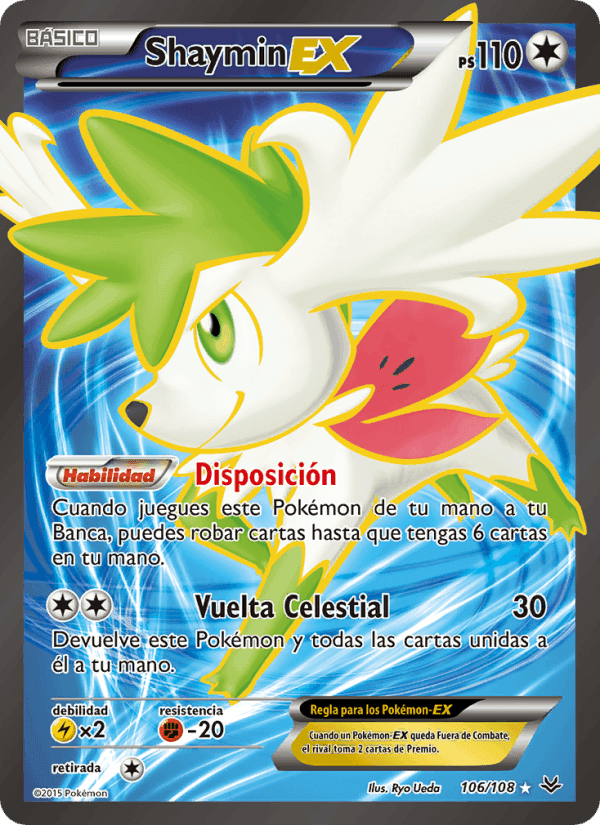 Shaymin EX, carta 106 di Cielos Rugientes
