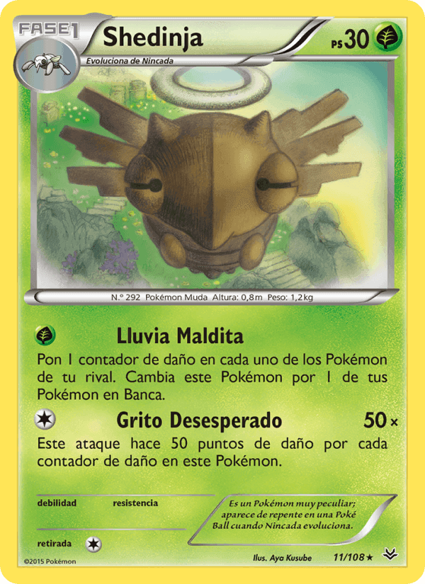 Shedinja, carta 11 de Cielos Rugientes