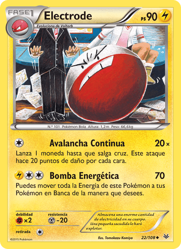 Electrode, carta 22 de Cielos Rugientes