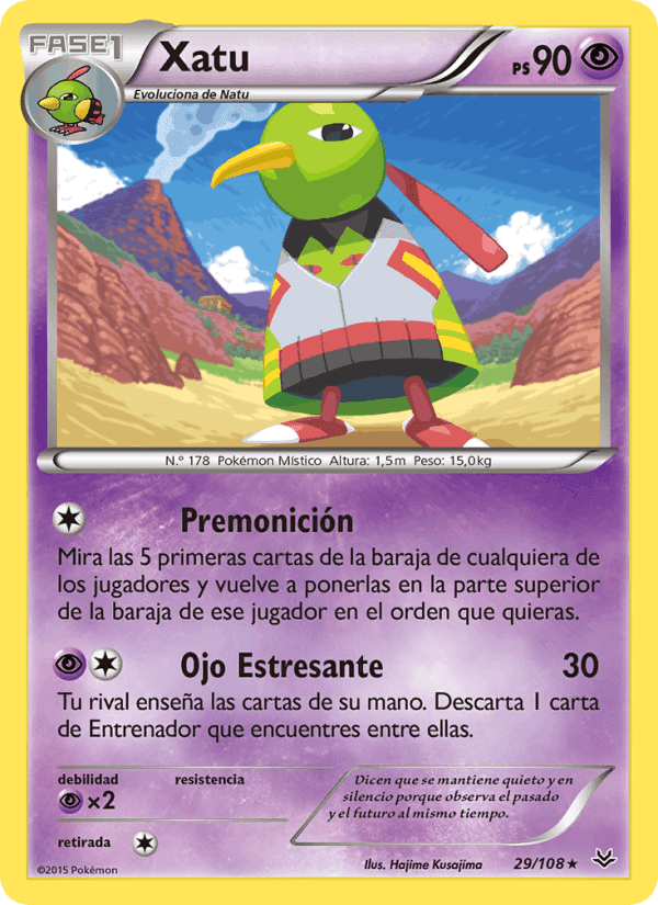 Xatu, card 29 from Cielos Rugientes
