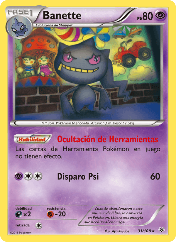 Banette, carta 31 de Cielos Rugientes