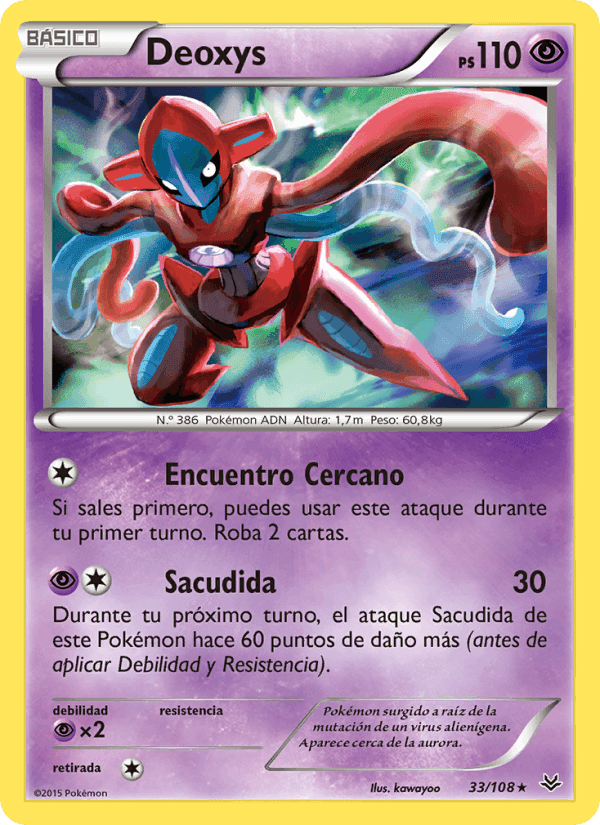 Deoxys, carta 33 di Cielos Rugientes