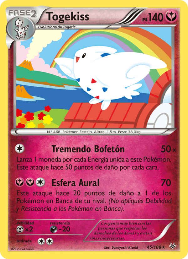 Togekiss, carta 45 de Cielos Rugientes