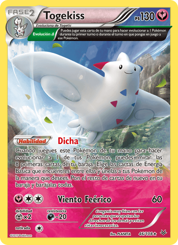 Togekiss, carta 46 di Cielos Rugientes