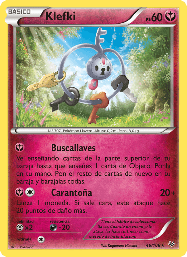 Klefki, card 48 from Cielos Rugientes