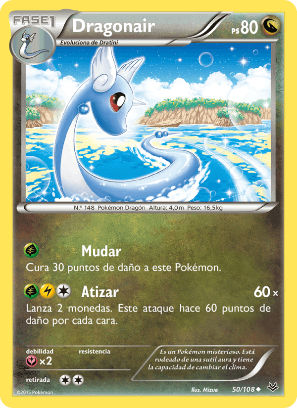 Dragonair, carta 50 de Cielos Rugientes