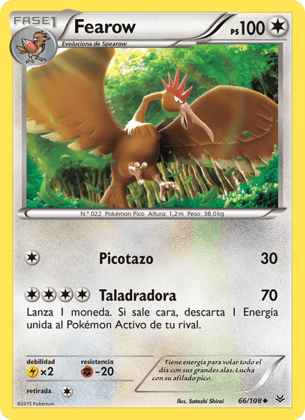 Fearow, carta 66 de Cielos Rugientes