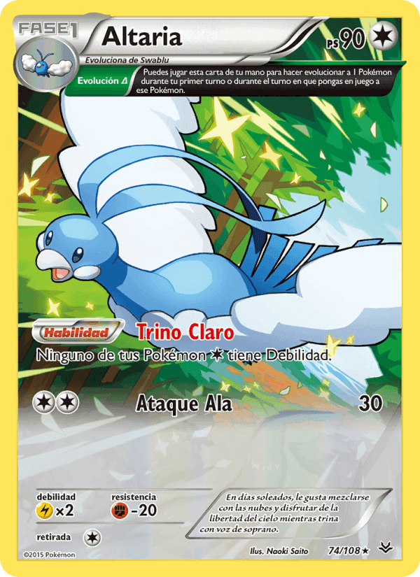 Altaria, carta 74 di Cielos Rugientes
