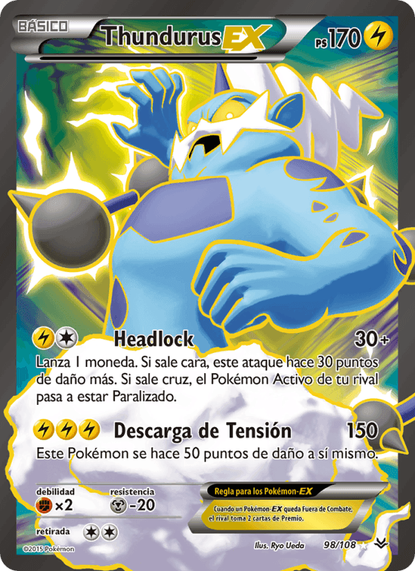 Thundurus EX, carta 98 de Cielos Rugientes
