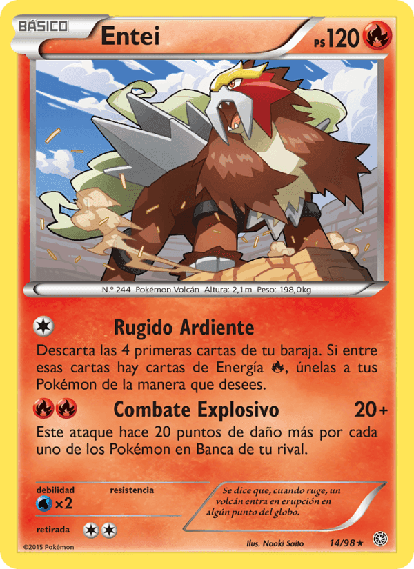 Entei, carta 14 de Antiguos Orígenes