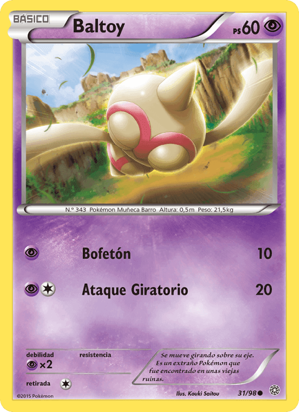 Baltoy, card 31 from Antiguos Orígenes