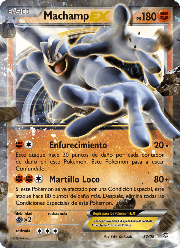 Antiguos Orígenes の 37 番、Machamp EX
