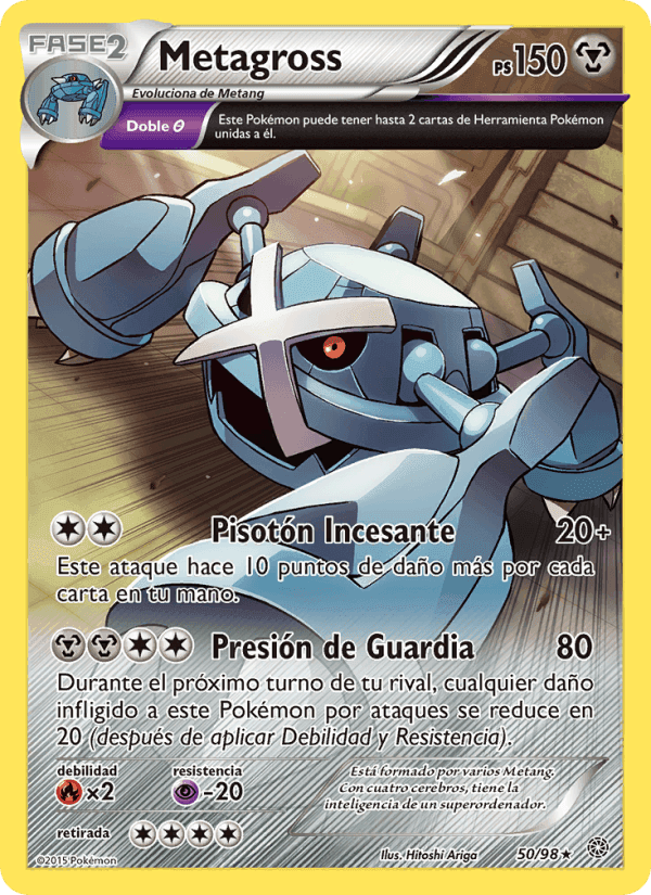 Metagross, carta 50 de Antiguos Orígenes