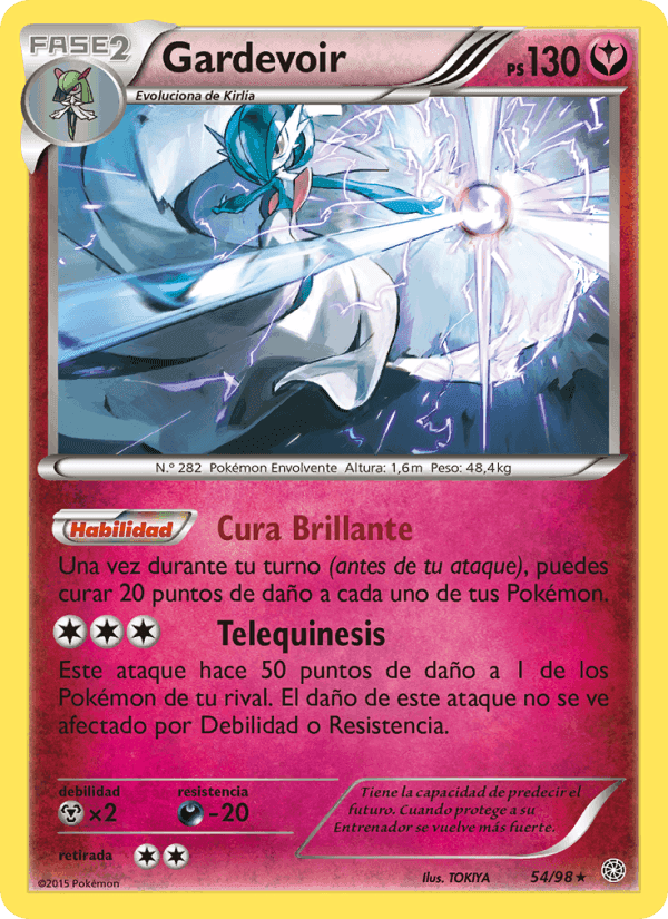 Gardevoir, carta 54 de Antiguos Orígenes