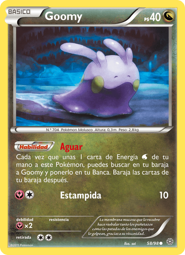 Goomy, carta 58 de Antiguos Orígenes